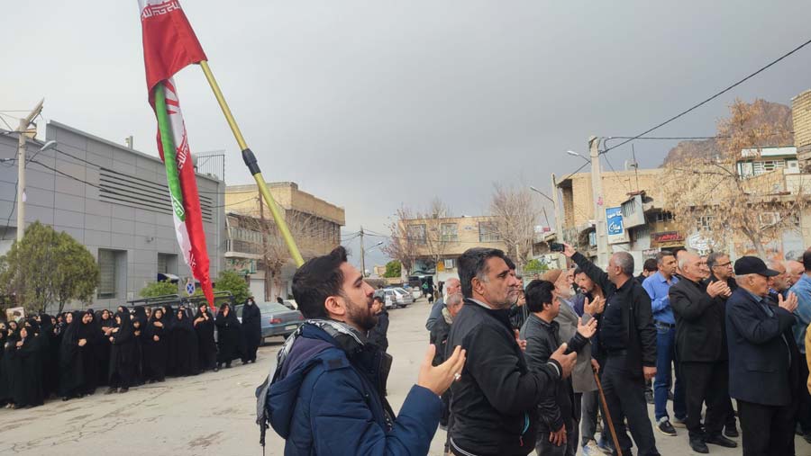 مراسم شهادت امام خامنه ای در سیدان مرودشت