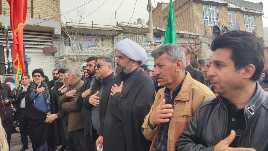 مراسم شهادت امام خامنه ای در سیدان مرودشت