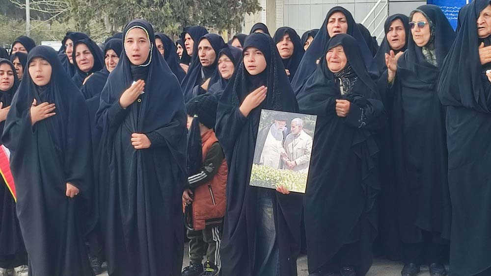 مراسم شهادت امام خامنه ای در سیدان مرودشت